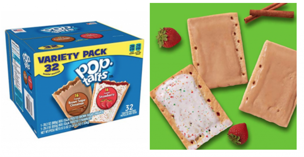 Pop-Tarts, Flavored Variety Pack, Frosted Brown Sugar Cinnamon, Frosted Strawberry, 32-Count Just $6.64 Shipped!