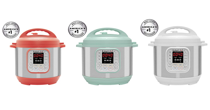 Instant Pot Duo 60 White, Red or Teal 6 Qt 7-in-1 Multi-Use Programmable Pressure, Slow, Rice Cooker, Steamer, Sauté, Yogurt Maker and Warmer, Stainless Steel – Just $59.99!