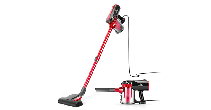 2 in 1 Handheld Corded Stick Vacuum with HEPA Filter and Powerful Suction – Just $40.46!