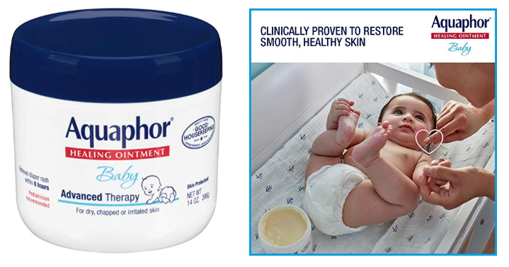Aquaphor Baby Healing Ointment – Advance Therapy for Diaper Rash 14. oz Jar Only $9.08 Shipped!