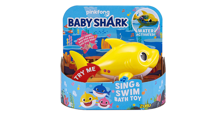 Robo Alive Junior Baby Shark Battery-Powered Sing and Swim Bath Toy – Just $14.99!