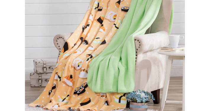 Mainstays Novelty Throw Blankets 2 Pack Only $10.00!