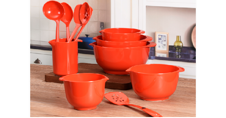 Mainstays Melamine Mixing Bowl and Utensil Set (11 Piece) Only $19.98! (Reg. $44) 3 Different Colors to Choose From!