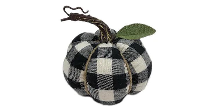 LAST DAY! Kohl’s 30% Off! Earn Kohl’s Cash! Spend Kohl’s Cash! Stack Codes! FREE Shipping! Harvest Buffalo Checkered Pumpkin Décor – Just $5.59!