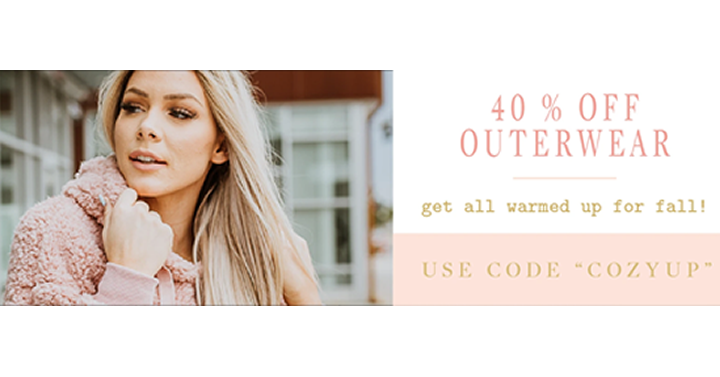 Cents of Style – Get 40% off Outerwear and FREE SHIPPING!
