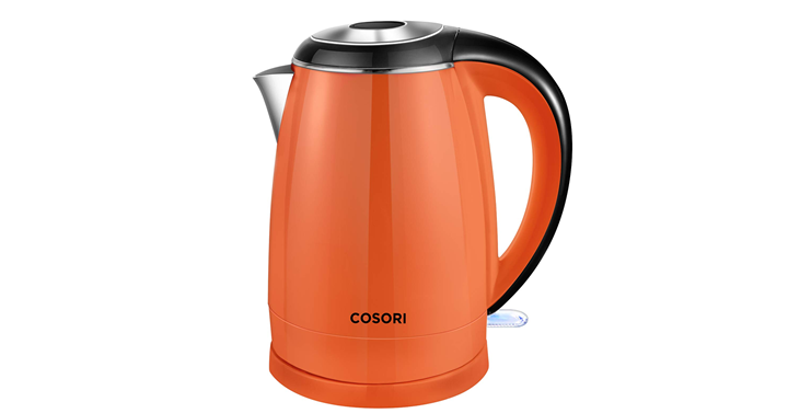 COSORI 1.8 Quart Cordless Electric Kettle in Orange – Just $22.99!