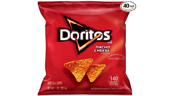 Doritos Nacho Cheese Flavored Tortilla Chips (Pack of 40) Only $6.40 Shipped!
