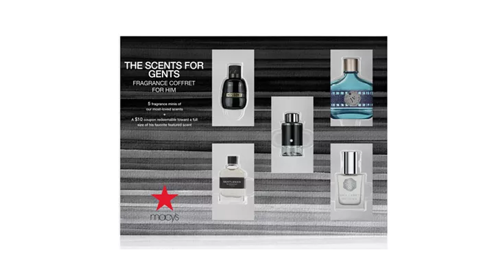 Men’s 5-Pc. The Scents For Gents Fragrance Gift Set Only $20! (Reg. $35)