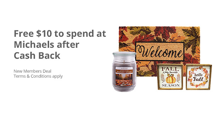 Another Awesome Freebie! Get a FREE $10 to Spend at Michaels from TopCashBack!