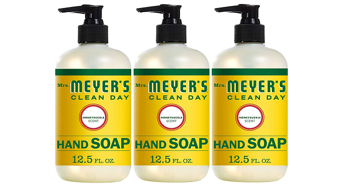 Mrs. Meyer’s Clean Day Hand Soap (Honeysuckle) 3 Count Only $9.95 Shipped!