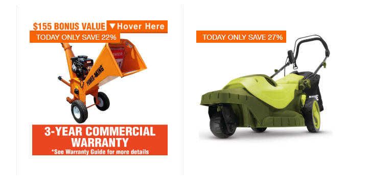 Home Depot: Save Up to 20% off Select Generators and Outdoor Power Equipment + FREE Delivery!