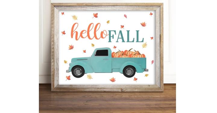 Autumn Art Prints – Only $3.77!