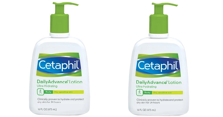 Cetaphil Daily Advance Ultra Hydrating Lotion Unscented – 16oz Only $6.47! (Reg. $10.79)