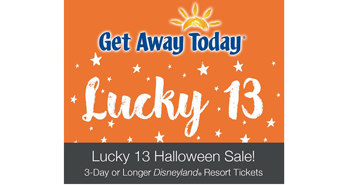 Lucky 13 Sale! Halloween Time at the Disneyland Resort from GetAwayToday!