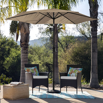 10ft Outdoor Steel Market Patio Umbrella with Tilt Only $30.93 Shipped!