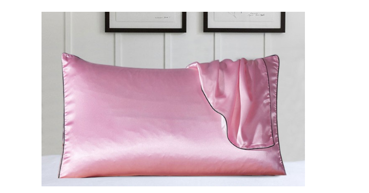 100% Silk Pillow Cover With Trim Only $13.99 Shipped!