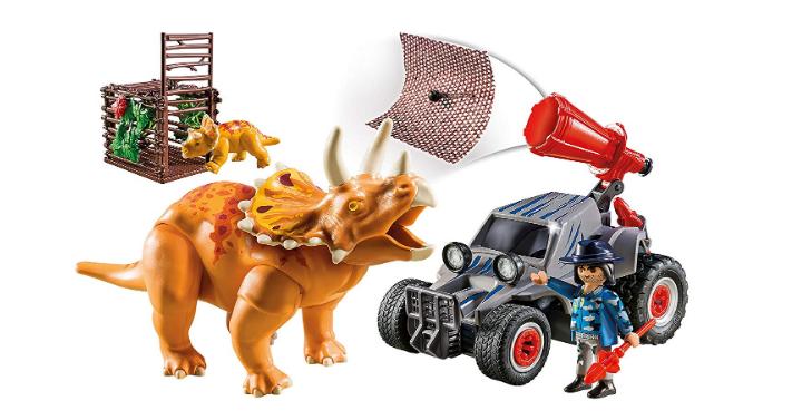 PLAYMOBIL Enemy Quad with Triceratops Building Set – Only $12.99!