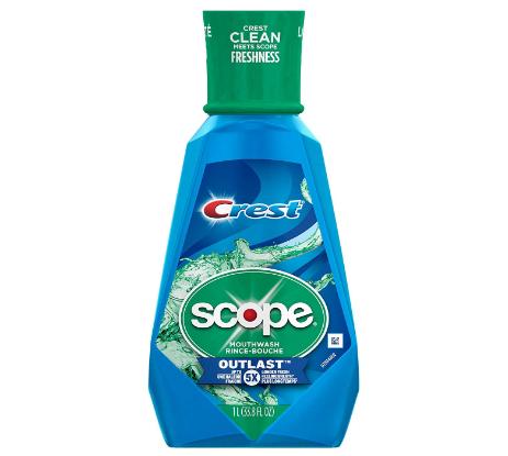 Crest Scope Outlast Mouthwash (Long Lasting Peppermint) – Only $2.74!