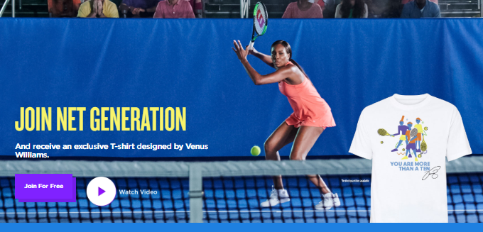 Free T-Shirt Designed by Venus Williams!