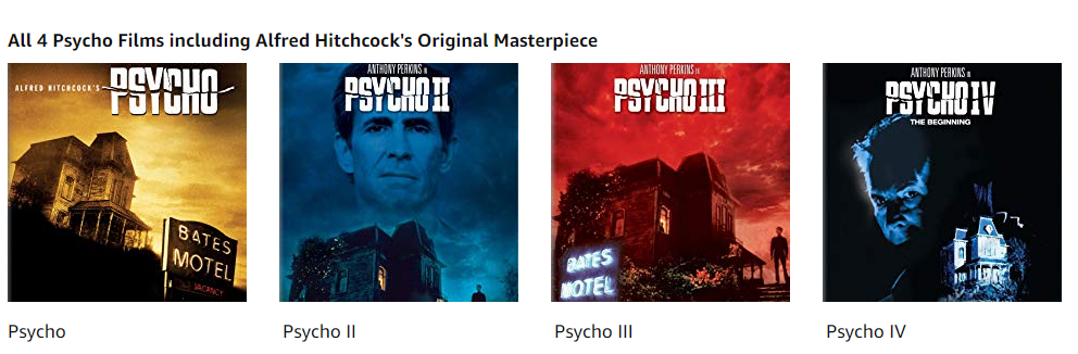 Psycho: Complete 4-Movie Collection Only $11.88!