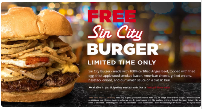Free Sin City Burger at Smashburger!
