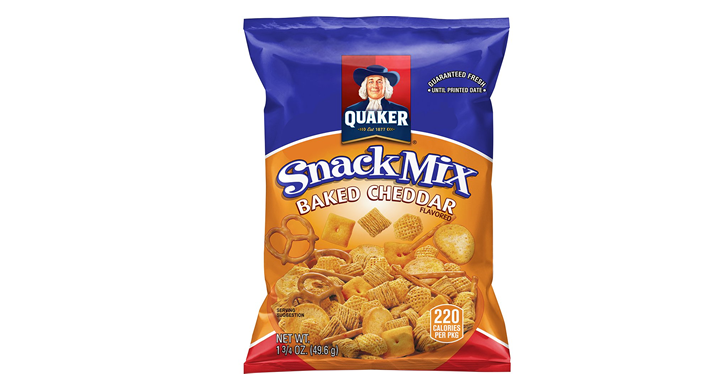 Quaker Baked Cheddar Snack Mix, 1.75 Ounce (Pack of 40) – Just $9.34!