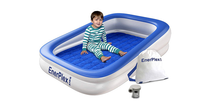 Inflatable Toddler Travel Bed with High Speed Pump – Just $51.96!