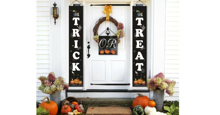 Cute Halloween Hanging Sign Trick Or Treat – Only $19.99!