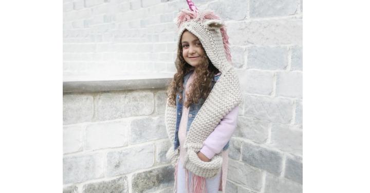 Unicorn Hooded Scarf – Only $21.99!