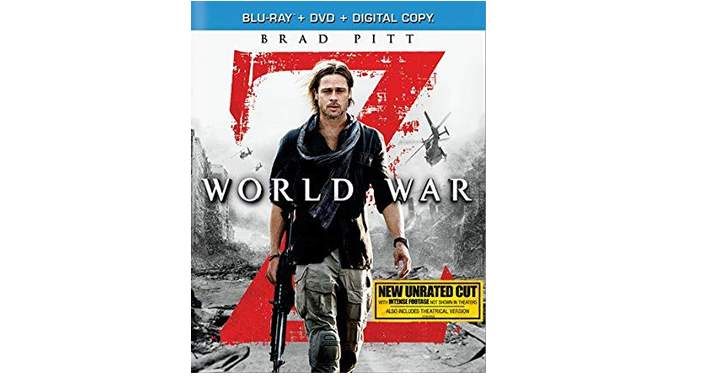 World War Z – Blu-ray and DVD – Just $5.00!