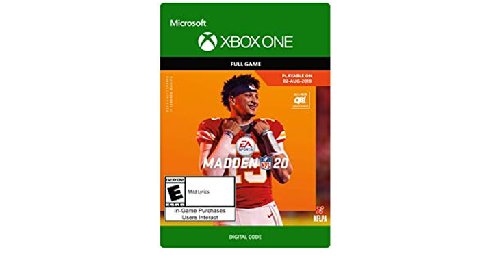 Madden NFL 20 Download for Xbox One – Just $38.99!