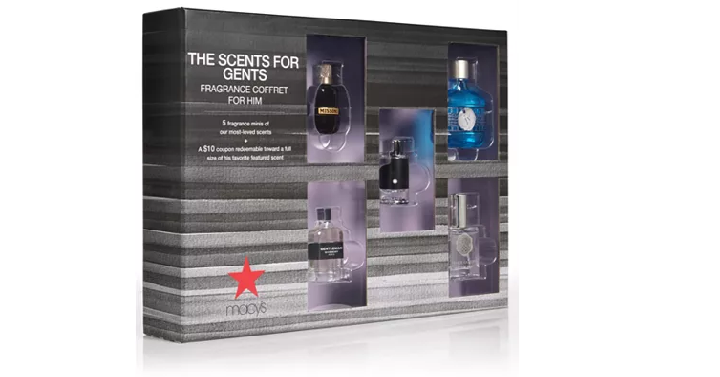 Men’s 5-Pc. The Scents For Gents Fragrance Gift Set Only $17.50! (Reg. $35)