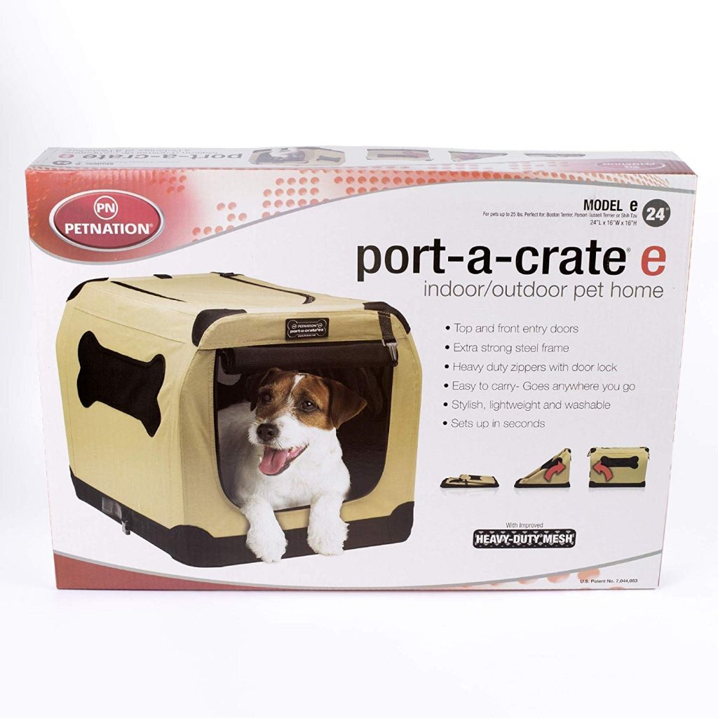 Petnation 24-in Port-A-Crate Indoor and Outdoor Home for Pets—$13.87!