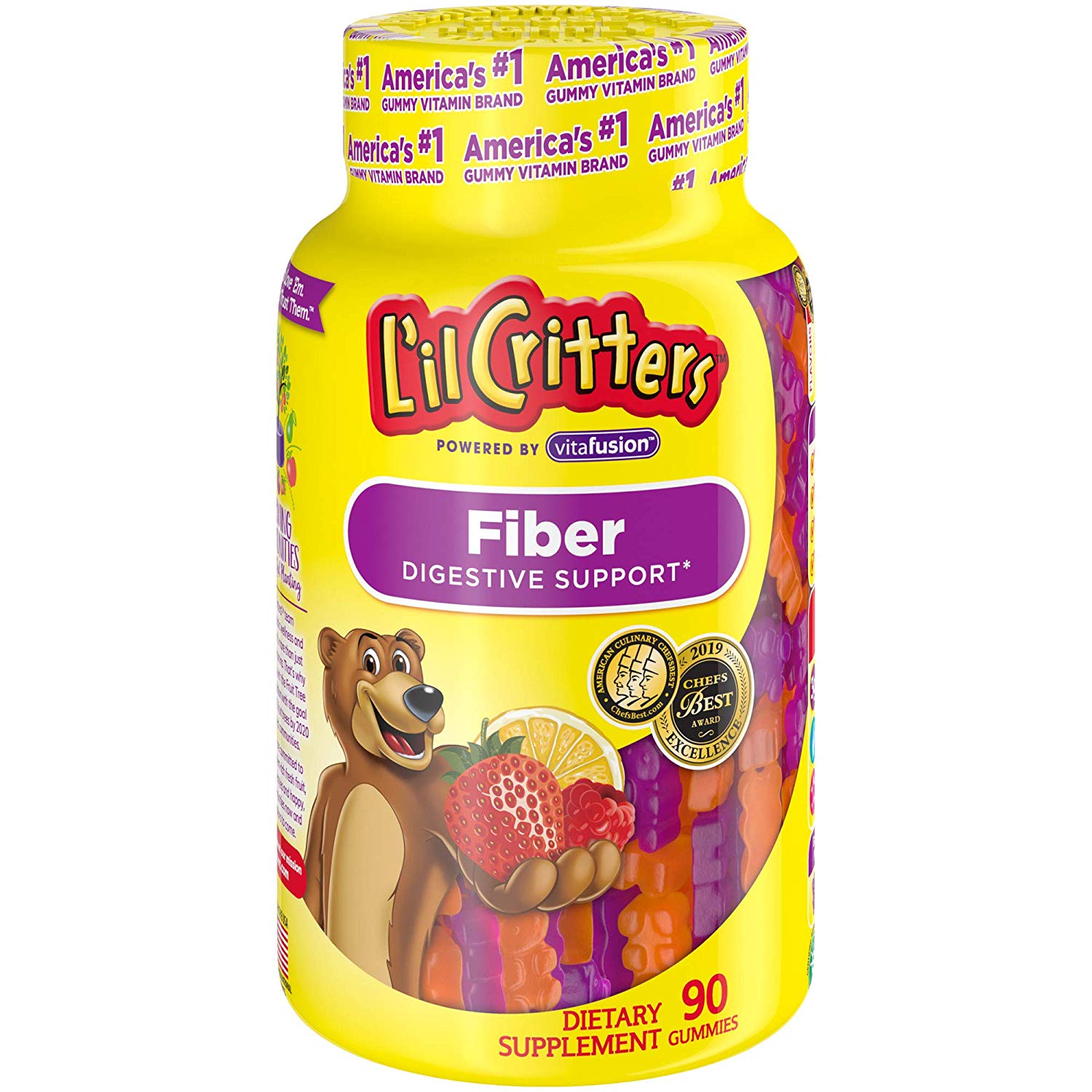 L’il Critters Kids Fiber Gummy Bears Supplement (90 Count) Only $4.75 Shipped!