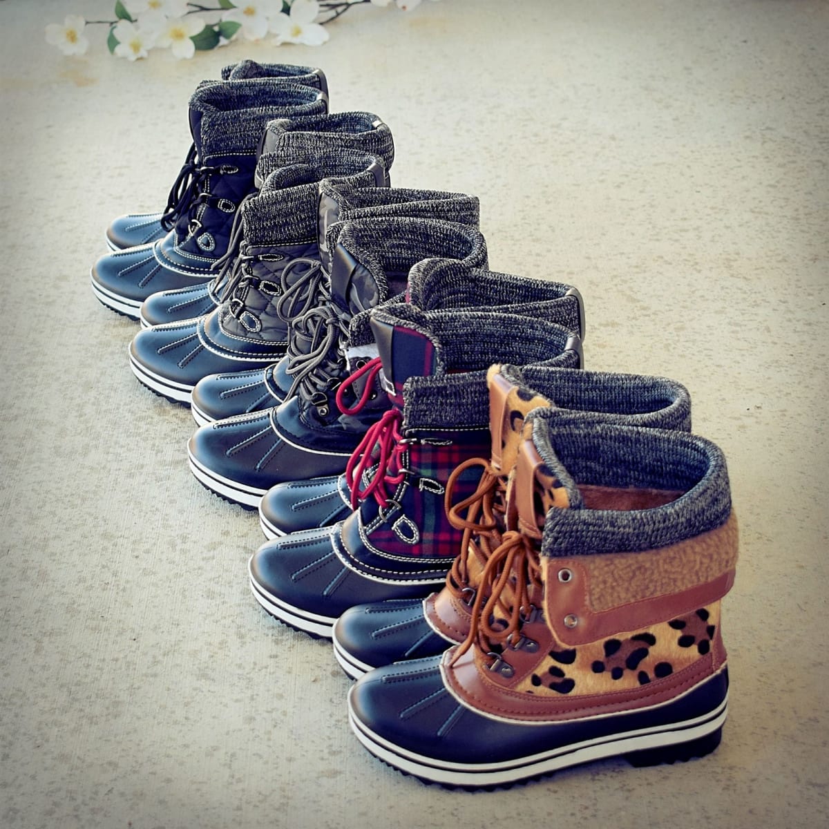 Knit Top Duck Boots – Only $36.99!