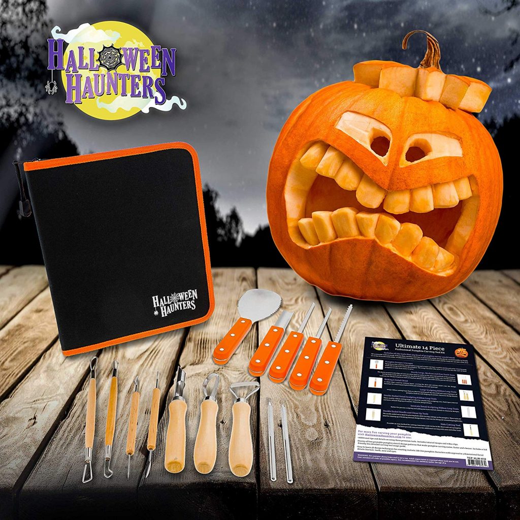 Halloween Haunters Ultimate 14 Piece Pumpkin Carving Tool Kit Only $14.96!