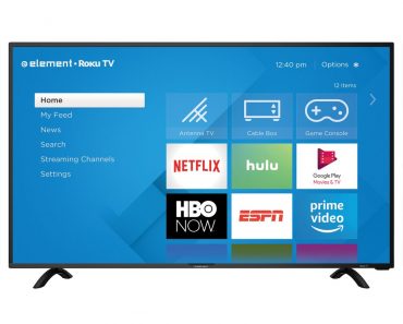 ELEMENT 40″ Class 4K UHD (2160P) ROKU Smart LED TV Only $159.99!