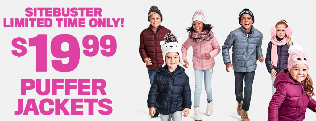 Still Available! $19.99 Puffer Jackets At The Children’s Place!