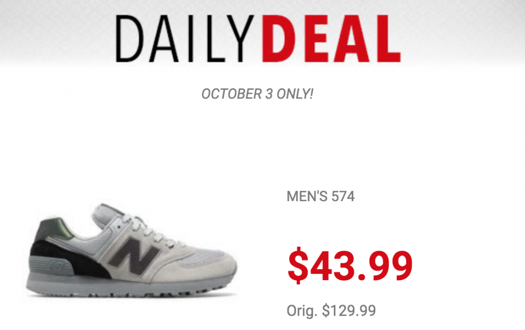 New Balance Mens 574 Running Shoes Just $41.99 Today Only! (Reg. $129.99)