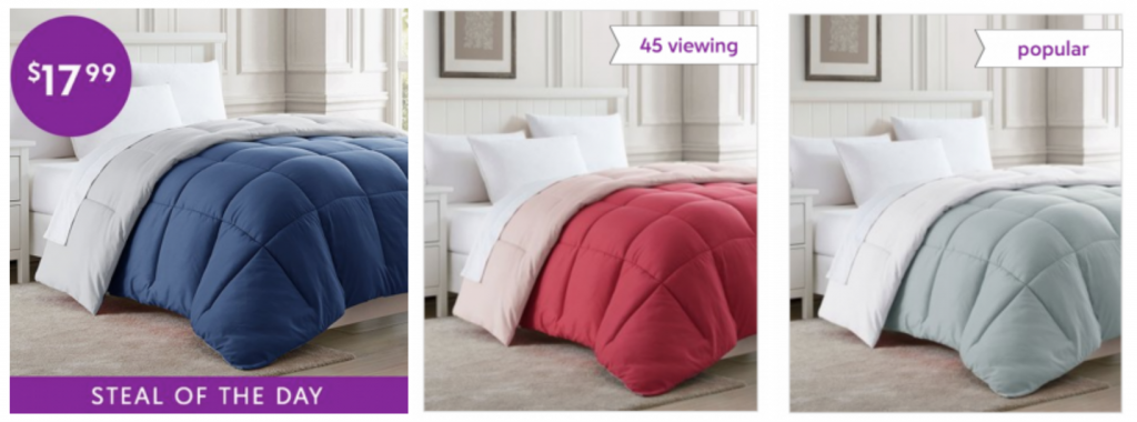 Zulily: Down-Alt Comforters Full/Queen or King Just $17.99! (Reg. $84.99)