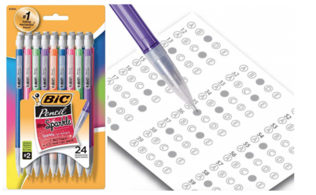 BIC Xtra-Sparkle Mechanical Pencil, Medium Point (0.7 mm), 24-Count Just $2.90 Today Only!