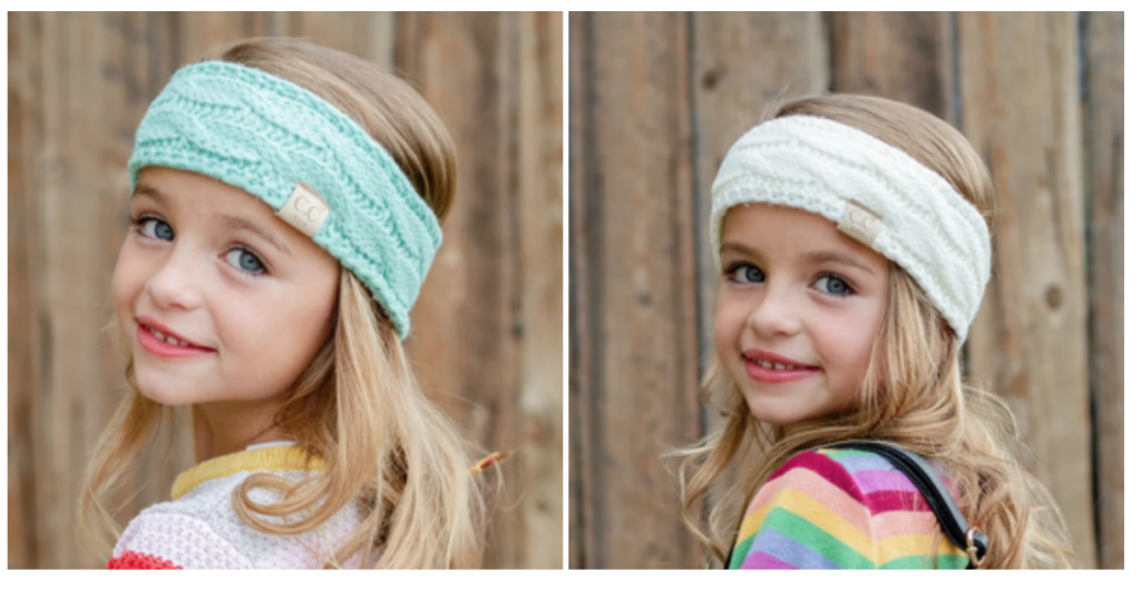 Kid CC Cable Knit Lined Headwrap Just $9.99! (Reg. $29.99)