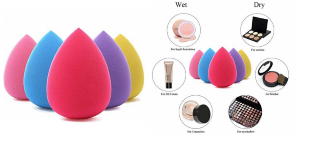 BEAKEY 5-Piece Makeup Sponge Blender Beauty Set Just $8.99!