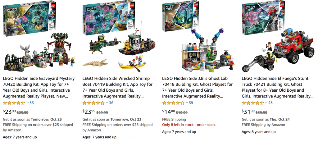 Save On the All New LEGO Hidden Side Building Sets On Amazon! Choose, Build, Download, & Search!