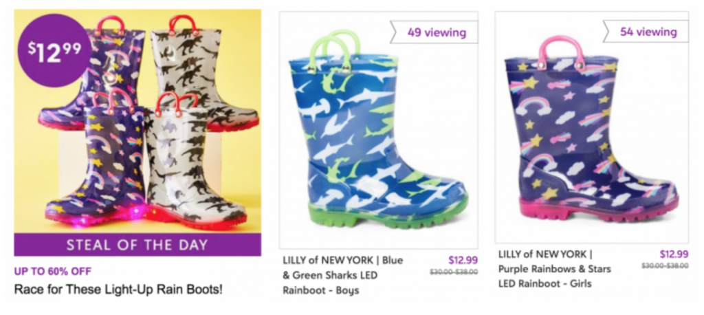 Zulily: Light-Up Rain Boots Just $12.99 Today Only! (Reg. $35.00)
