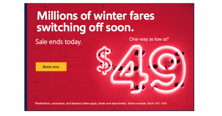Southwest Airlines: Get One Way Tickets for Only $49! Salt Lake to California Destinations Included!