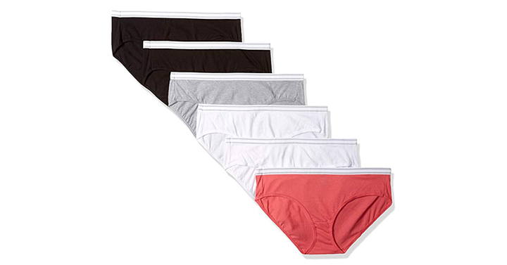 Hanes Women’s Cotton Sporty Hipsters with Cool Comfort Wicking Fabric – 6 Pack – $6.00!
