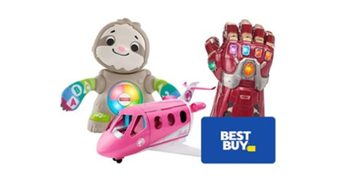 Free $25 Best Buy Gift Card when you spend $100 or more on toys, licensed merchandise or toy drones!