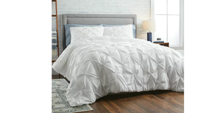Better Homes & Gardens Full or Queen Pintuck Comforter Set, 3 Piece Only $37.90 Shipped!