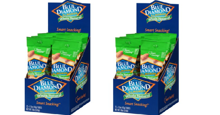 Blue Diamond Whole Natural Almonds, 1.5 Oz., 12 Count Only $6.28!
